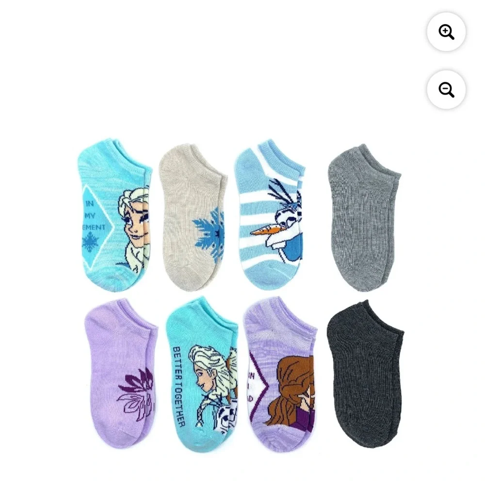 NWT Size Small Disney Frozen Ankle Socks 8 pairs